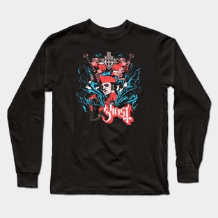 Ghost Retro Red Long Sleeve T-Shirt